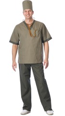 Костюм "РЕАЛ" мужской: куртка, брюки, колпак оливковый с хаки