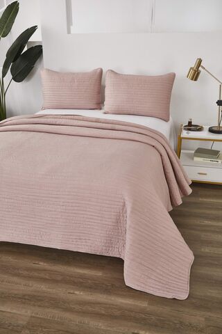 Покрывало 160х220 и наволочка 50х70 Sofi De MarkO Фрида чайная роза