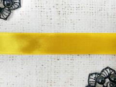 Лента атласная, ш. 2 см, тёмно-жёлтый