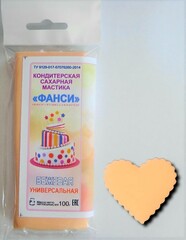 Мастика "Фанси" (100 гр) для обтяжки и лепки. Бежевый