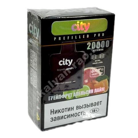 Картридж City Energy Pro URT - Грейпфрут Апельсин Лайм 12000 затяжек