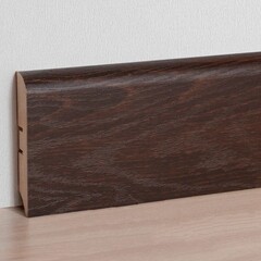 Плинтус МДФ Smartprofile Strong 80М П03 Дуб Филадельфия коньяк 16x80х2400 мм