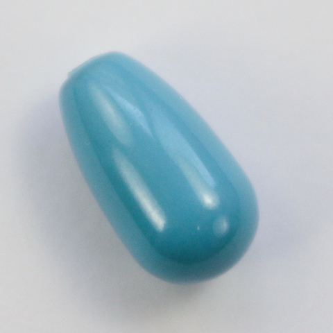 5816 Хрустальный жемчуг Сваровски Crystal Turquoise Капля с несквозным отверстием 11,5х6 мм