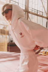 Толстовка на молнии с принтом Белый