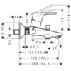 Смеситель для ванны однорычажный Hansgrohe Focus 31948000