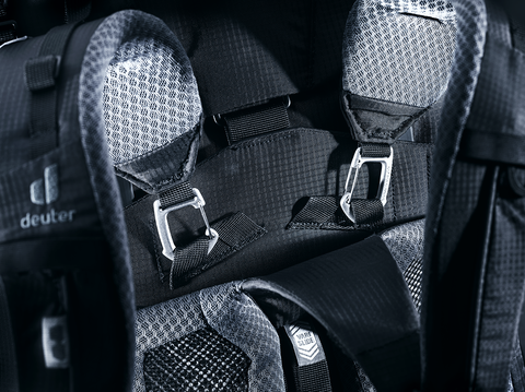 Картинка рюкзак туристический Deuter Aircontact Pro 75+10 Black - 12