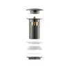 Aquatek AQ6002BGM AQ6002BGM сливной набор для раковины Push-open с переливом, крышка круглая, шлиф. черный хром