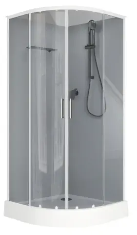 Aquanet 267255 Passion EVO R 90 Душ. кабина 1/4 круга, 900х900 WHITE 4 Набор (267255)