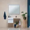 Aquanet 239212 Тумба c раковиной Токио 120 L подвесная 1 ящик цвет белый глянец (239212)