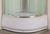 Aquanet SC-900Q SC-900Q Кабина 900х900мм,1/4 круга, хром, мат/бел, 4мм, купол, верх.душ, выс.поддон.Набор (243328)