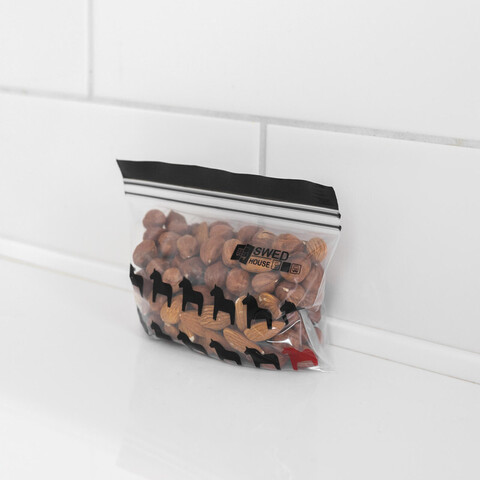 Набор пакетов с ZIP замком VASKA, объем: 0,3 л., размер: 8*14 см, количество: 25 шт, материал: полиэтилен