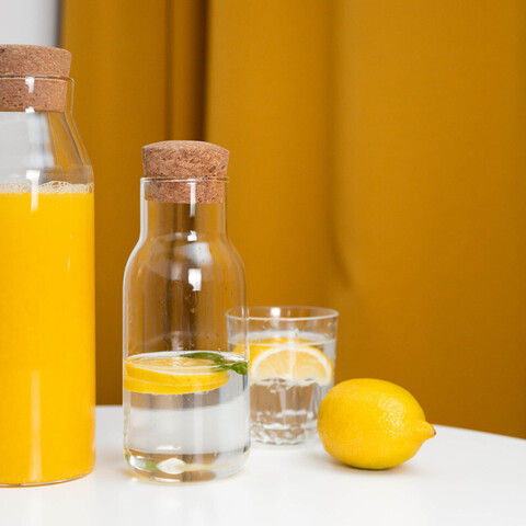 Графин с пробкой Sviskon 0,7 литр, материал: боросиликатное стекло/кора пробкового дерева