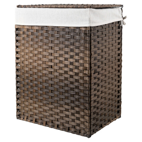 Корзина плетёная Emån, размер: 46х33х61 см., цвет: коричневый, материал: полипропилен