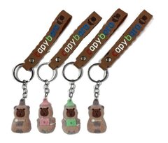 Брелок Капибара Пушистый в ассорти, в уп 12шт. цена за шт.