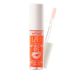 Роскошное масло-блеск для губ LAB colour  тон 02 Red Peach  , 5 мл  ( Белита )