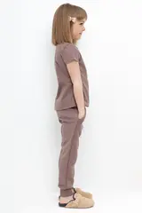 брюки  для девочки  КР 400588/капучино к415