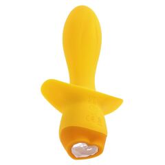 Желтая анальная вибропробка Mellow Yellow - 13,5 см. - 