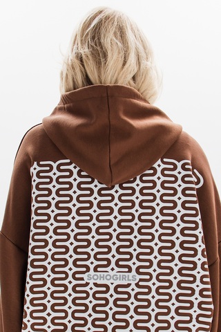Худи PATTERNS MARRON