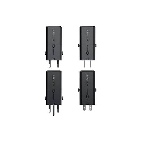 Зарядное устройство ACEFAST Z7 Multifunctional Pd30W Gan Mini Charger, черный