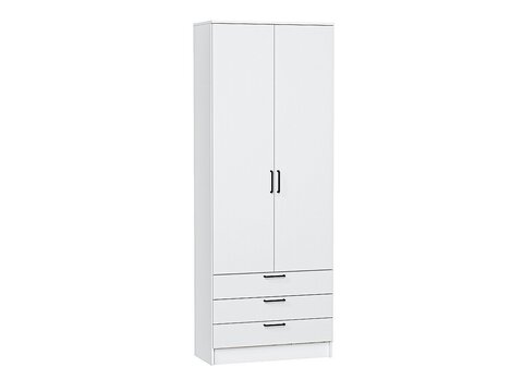 Шкаф двухстворчатый Стиль ШК-803 с ящиками White In 2S Белый