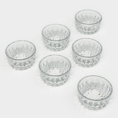 Соусники Zarin, d=8 см, 140 мл, набор 6 шт., стекло, прозрачные