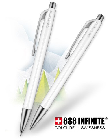 Ручка шариковая Caran d'Ache 888 Office Infinite, White (888.001)