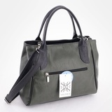 Сумка Саломея 472 македония оливковый + черный