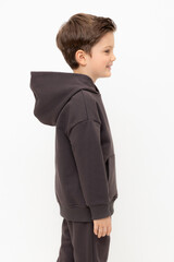 джемпер  для мальчика  К 302579/коричневый