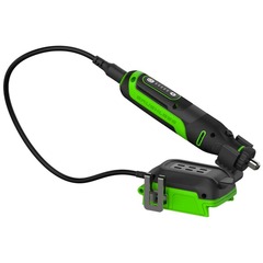 Гравер Greenworks G24RT 24V с базой и оснасткой (52 шт) аккумуляторный, без АКБ и ЗУ