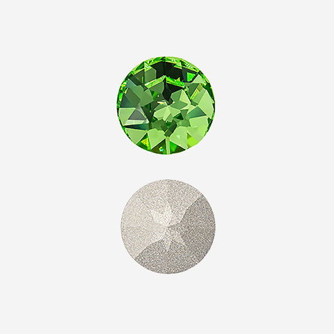 Кристалл Шатон (Chaton), оттенок "Перидот"/"Peridot", 12мм