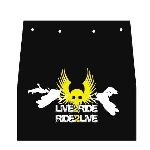 Live to ride (Брызговик для снегохода)