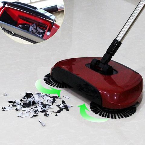 Автоматический двойной веник 360 Supretto Sweeper Красный.