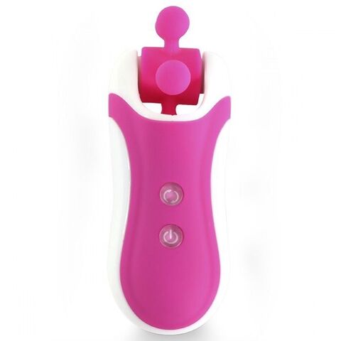 Розовый оросимулятор Clitella со сменными насадками для вращения - FeelzToys FeelzToys FLZ-E27867