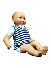 Купить майку-тельняшку для малышка - Магазин тельняшек.ру 8-800-700-93-18Детская майка-тельняшка ВМФ (темно-синяя полоса) в Магазине тельняшек