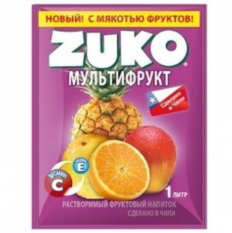 Растворимый напиток Zuko Мультифрукт 25 г