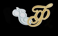 Силиконовый молд Монограмм буква 