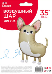 К Фигура, Собака Чихуахуа, 35''/89 см, 1 шт. (В упаковке)