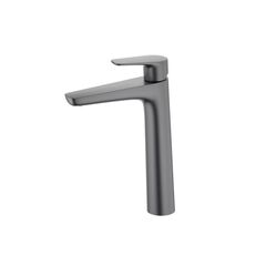 Aquatek AQ1104BGM AQ1104BGM БЕТТА смеситель для раковины высокий 230, без донного клапана, шлиф. черный хром фото