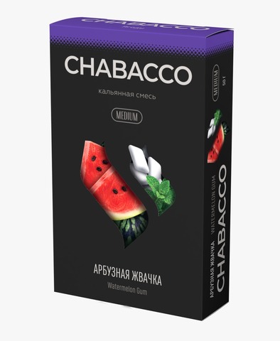 Chabacco Watermelon Gum (Арбузная жвачка) 50г