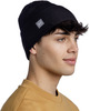 Картинка шапка вязаная Buff Hat Crossknit Solid Black - 2