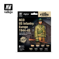 MODEL COLOR SET: ALPINE NCO U.S. INFANTRY EUROPE 1944-45 (8)
