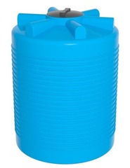 Ёмкость ЭВЛ 1000 л. голубая с отводами Ирпласт 1000 л. вертикальный (1010x1010x1280см;голубой) - арт.560866