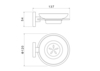 Aquatek AQ4203BG AQ4203BG ОБЕРОН мыльница, шлиф. золото