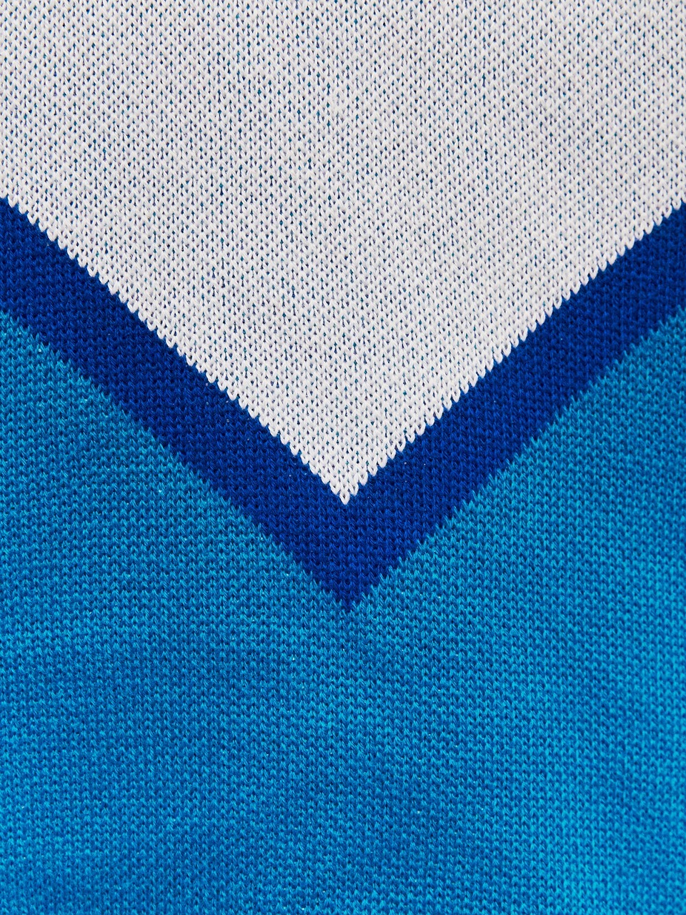 Джемпер вязаный с логотипом, сине-фиолетовый