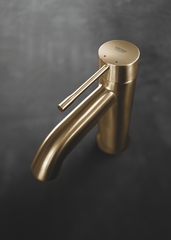 Смеситель для раковины GROHE Essence с донным клапаном, S-Size, холодный рассвет глянец (24171GL1)