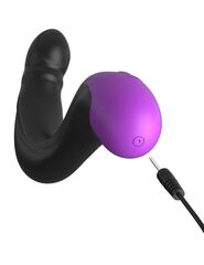 Черно-фиолетовый вибромассажёр простаты Hyper-Pulse P-Spot Massager - 