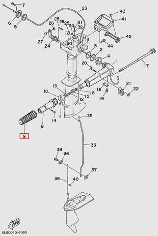 Ручка резиновая для лодочного мотора T3 SEA-PRO