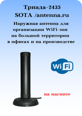 Антенна сотовая WiFi круговая на магнитном основании наружная Триада- 2435