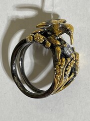 Колибри  (кольцо  из серебра)