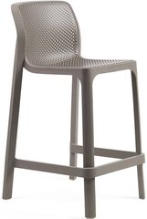 Стул пластиковый полубарный Nardi Net Stool Mini, тортора